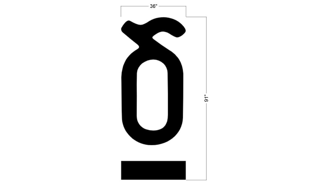 5MM Meta Letters Sign For harry mousoulou