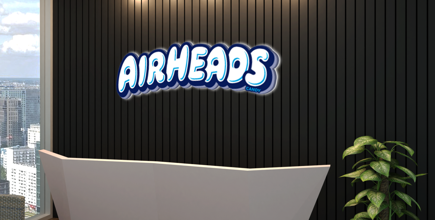 3d Metal Backlit Sign for Aubrie Washington