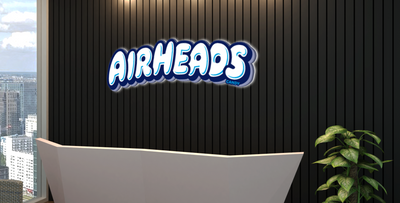 3d Metal Backlit Sign for Aubrie Washington