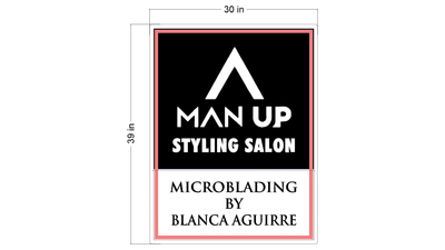 Light Box Sign for Blanca Aguirre