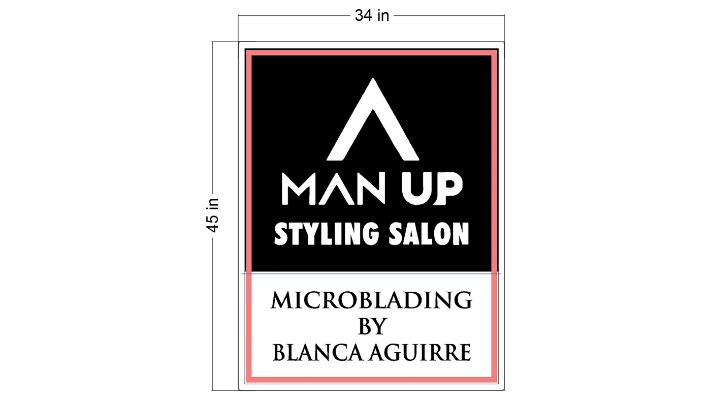 Light Box Sign for Blanca Aguirre