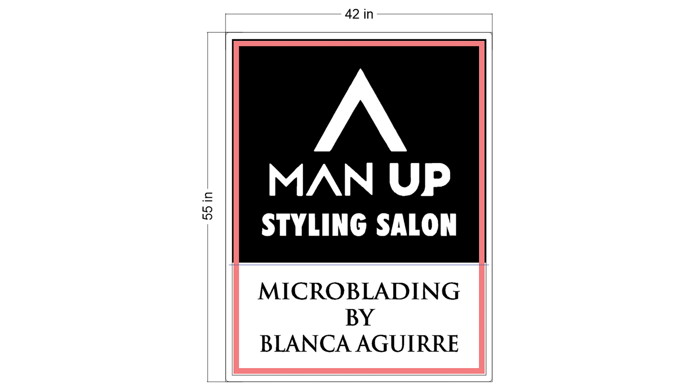 Light Box Sign for Blanca Aguirre