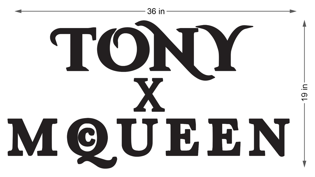 3d acrylic frontlit for Tony