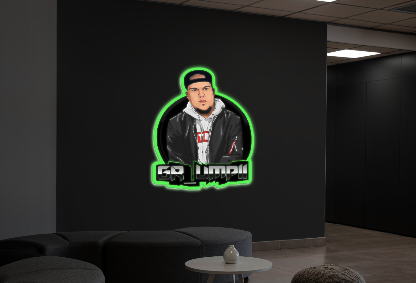 3d acrylic frontlit and backlit for Kyle Groncki