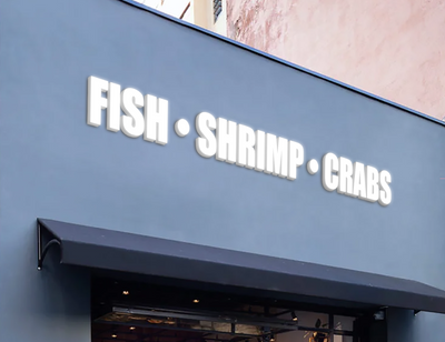 3D Acrylic Frontlit Sign for Cesar Escoto