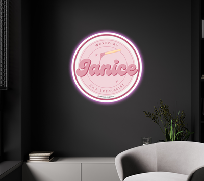 UV neon acrylic for Janice Jaime