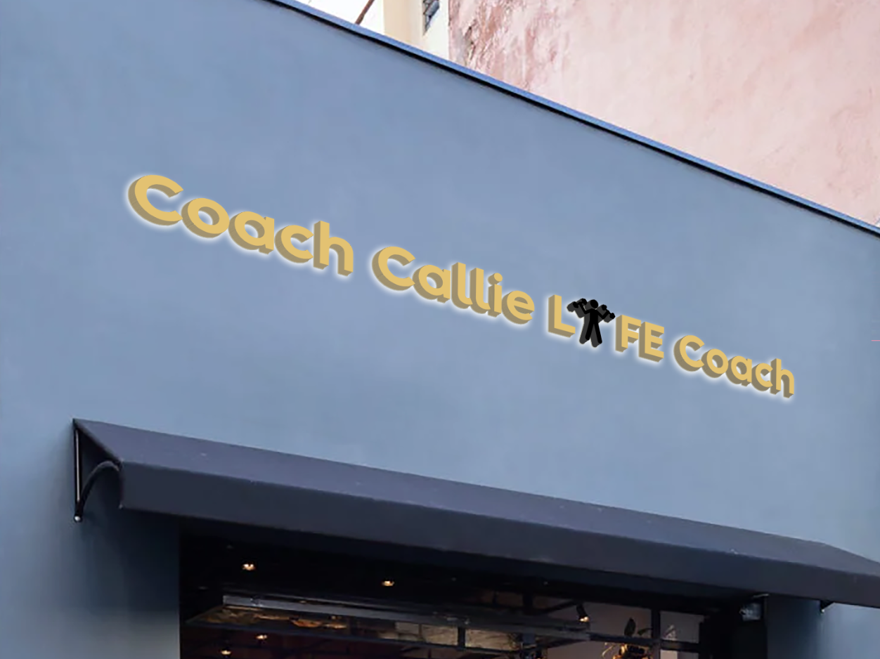 3D metal backlit sign for Callie Johnson
