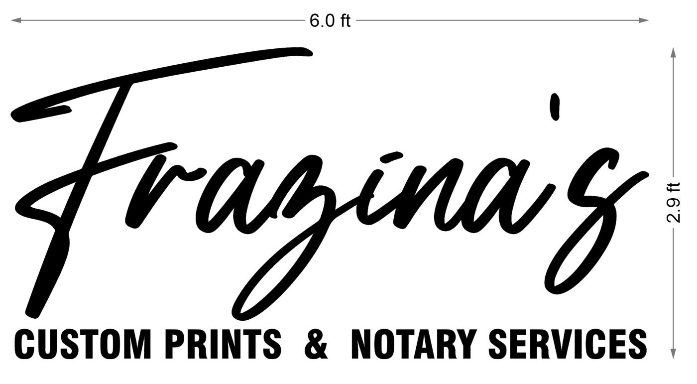 Business signage for faraz