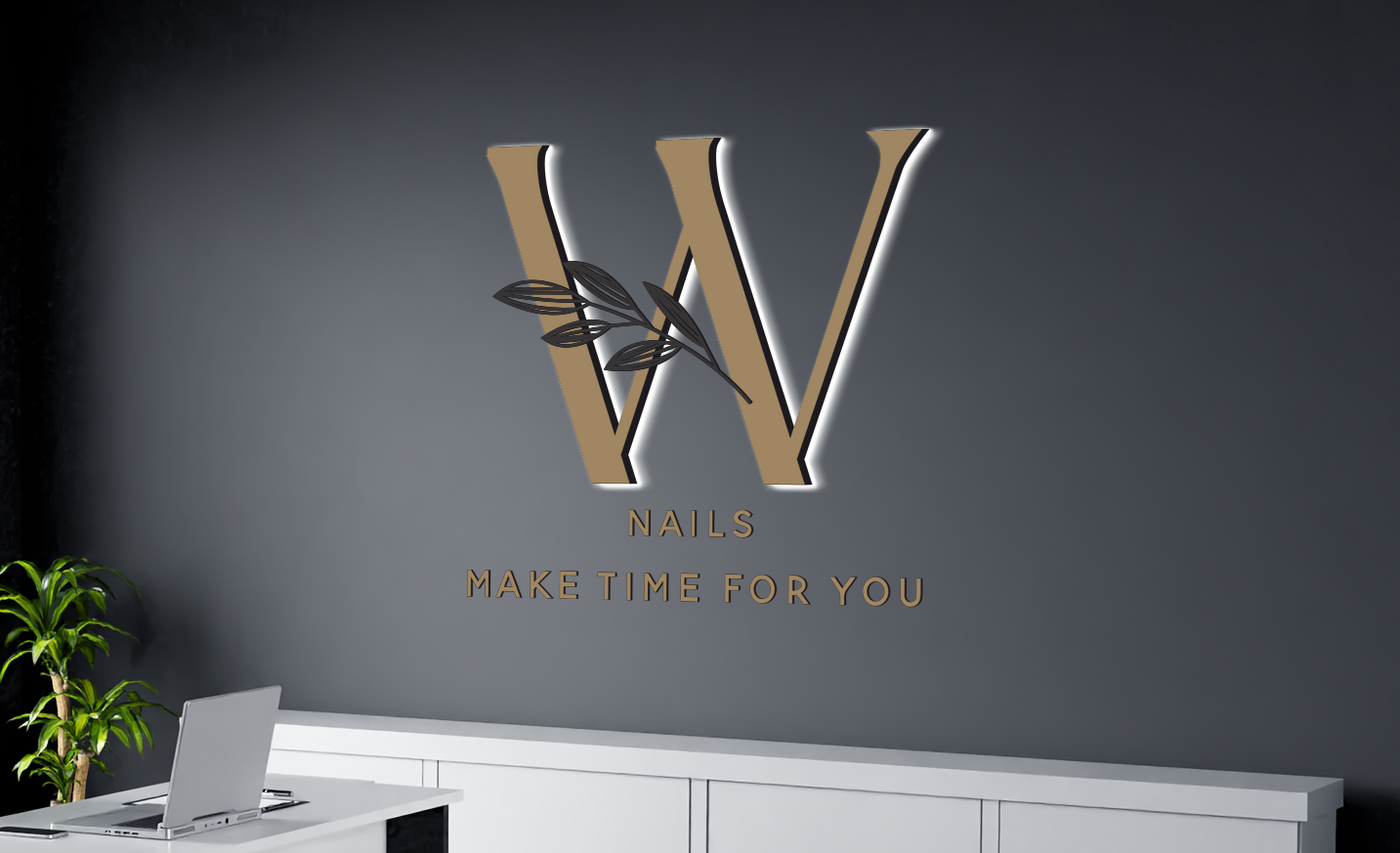 3D Metal Backlit Sign For Pok K Wilson