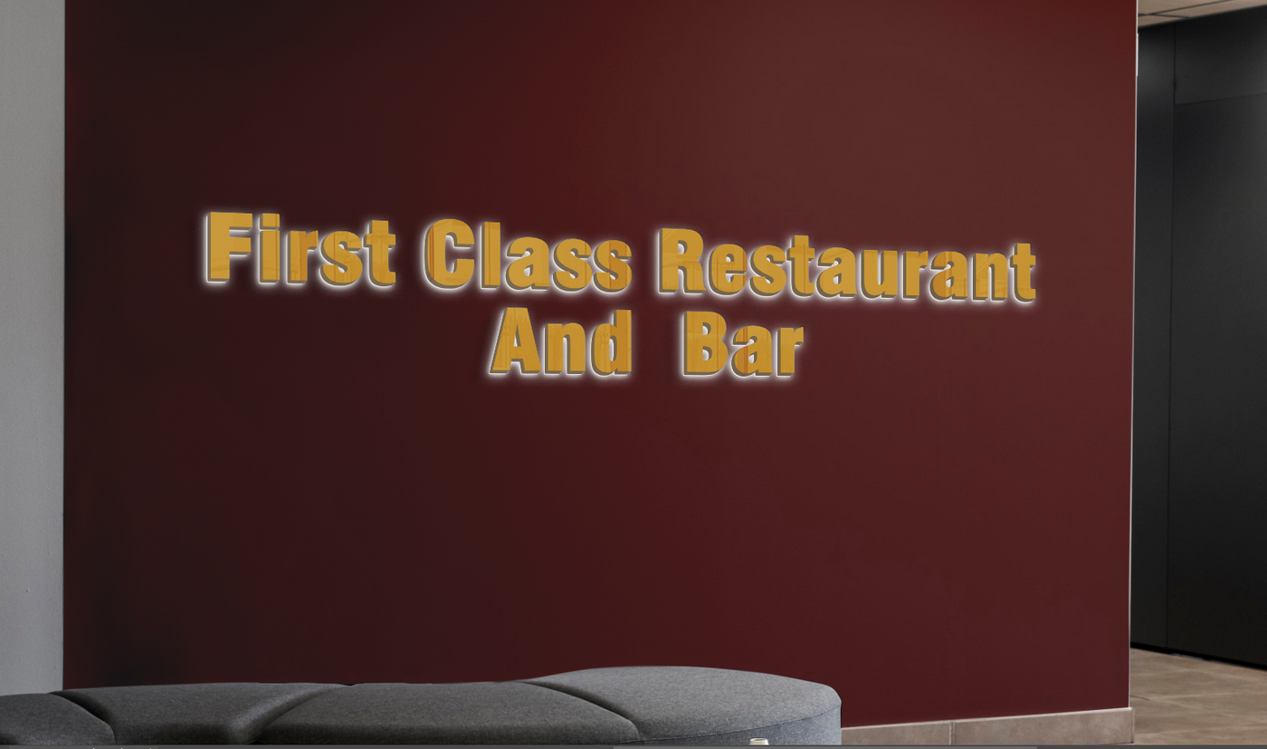 3D Metal Back-lit Sign For Dalia Alexander