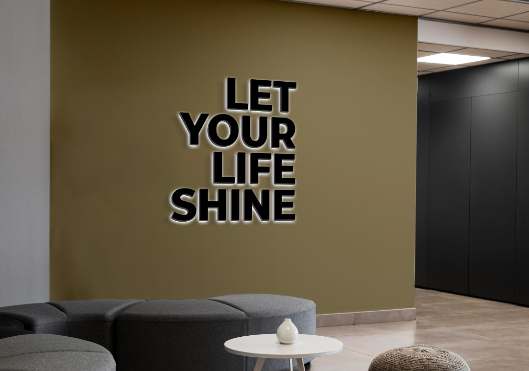 3d signs mock-ups