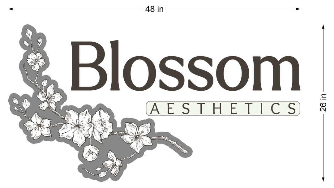 3d metal backlit for Blossom