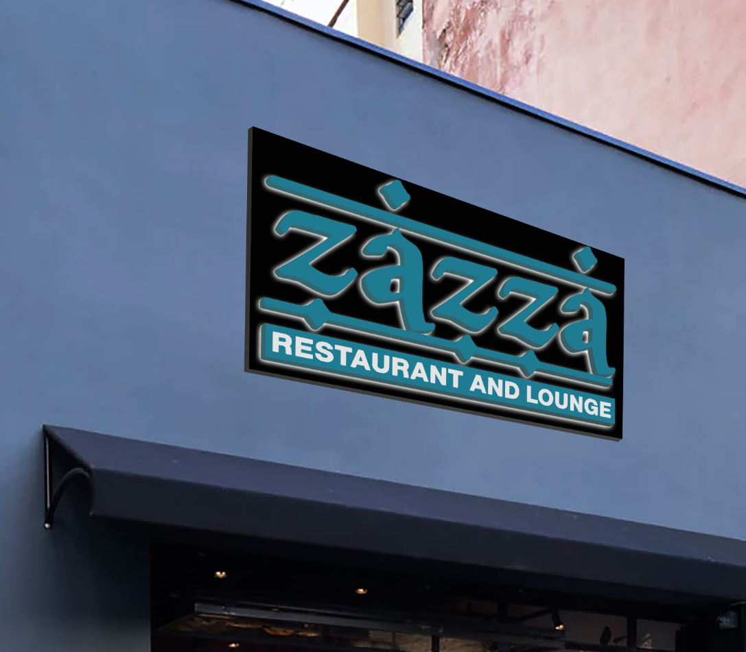 3D Metal Backlit Sign with BackBoard for Arinze Iheme