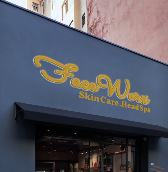 Acrylic Double-Lit Sign for faceworkx