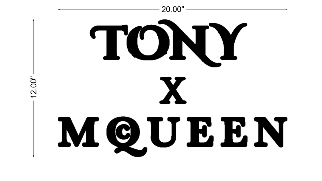 Business signage for Tony