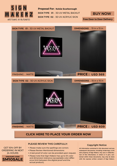 Business Signage for Kelsie Scarborough