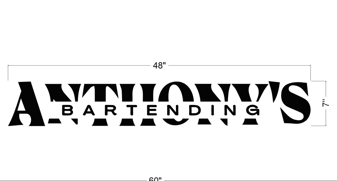 5MM Metal Letters Sign For Anthony Enrisma