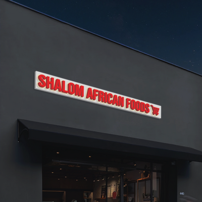 3D Metal Back Lit with Backboard Sign for Olufolake Foluso-Adigun