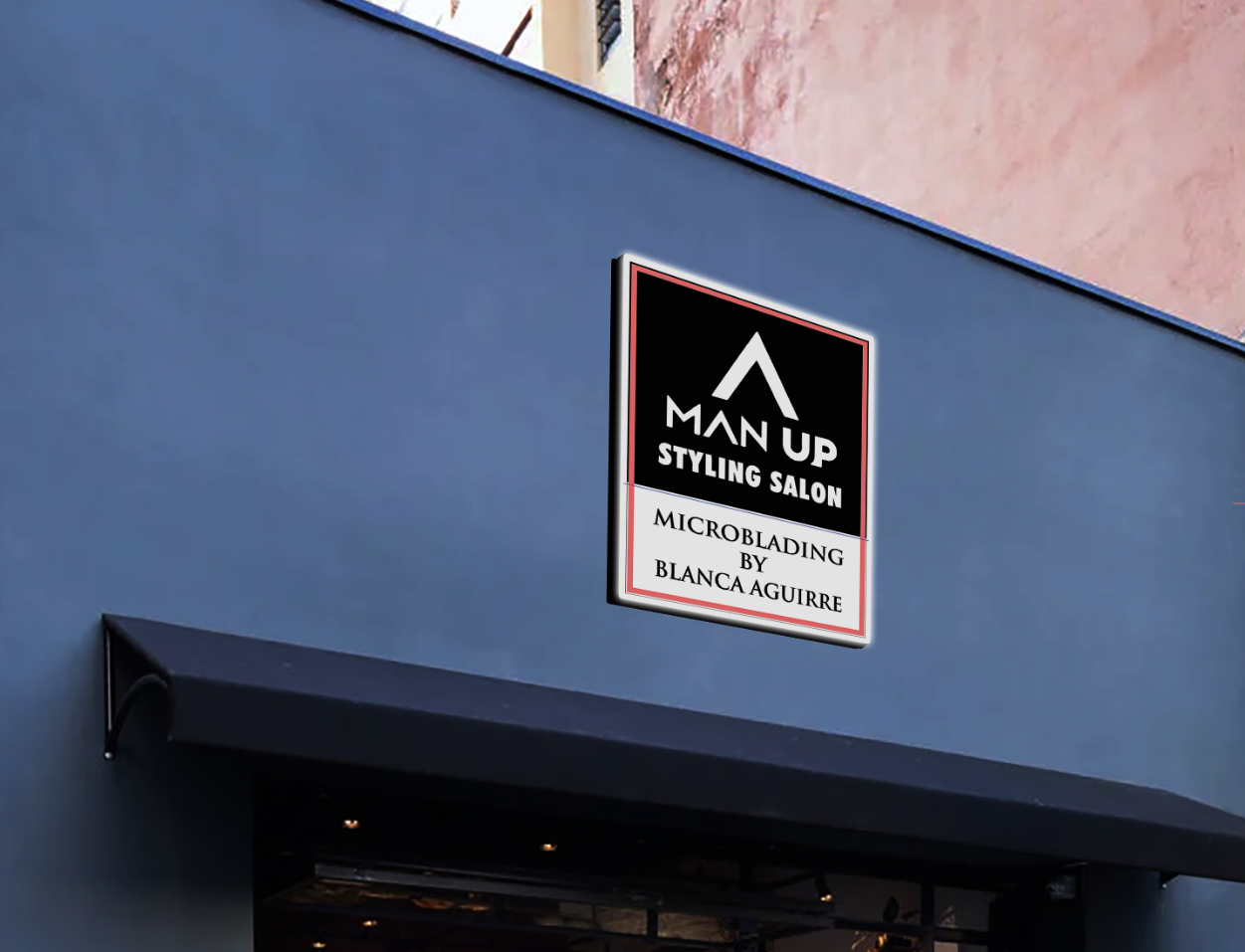 Light Box Sign for Blanca Aguirre