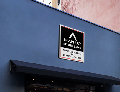 Light Box Sign for Blanca Aguirre