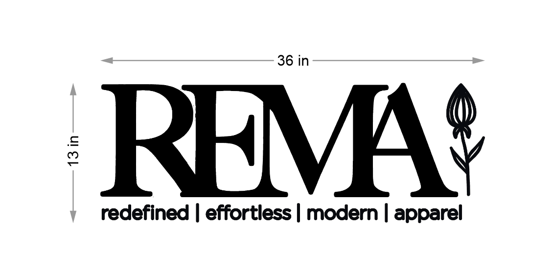 Business signage for rema abedkader