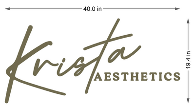 business signage for Krista Wickers