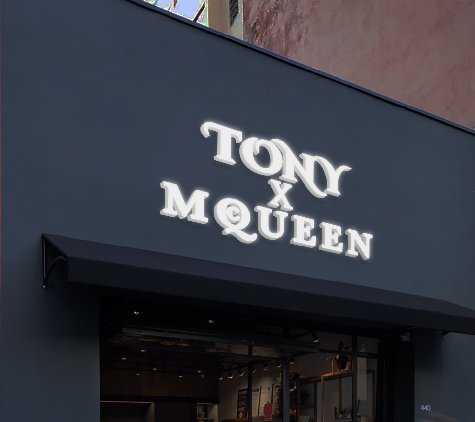 Business signage for Tony