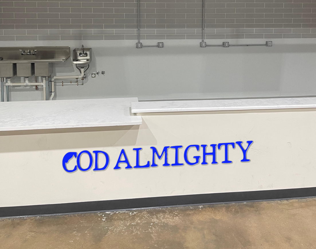 Acrylic Letters Sign for Cod Almighty