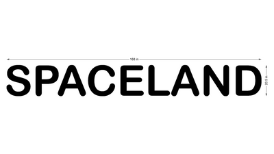 3d acrylic frontlit for Spaceland