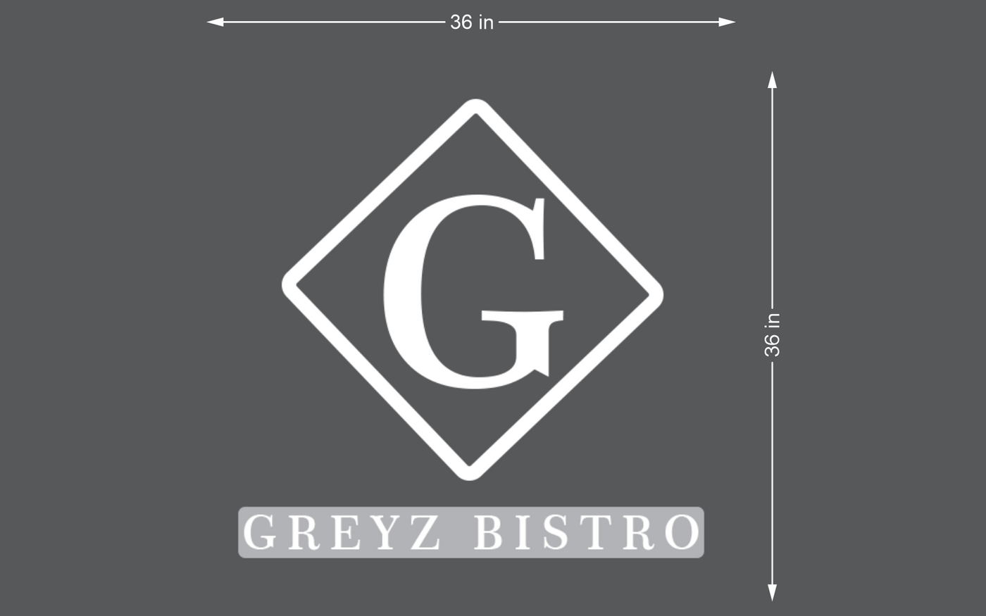 3D Acrylic Frontlit Sign for Garth Cheese