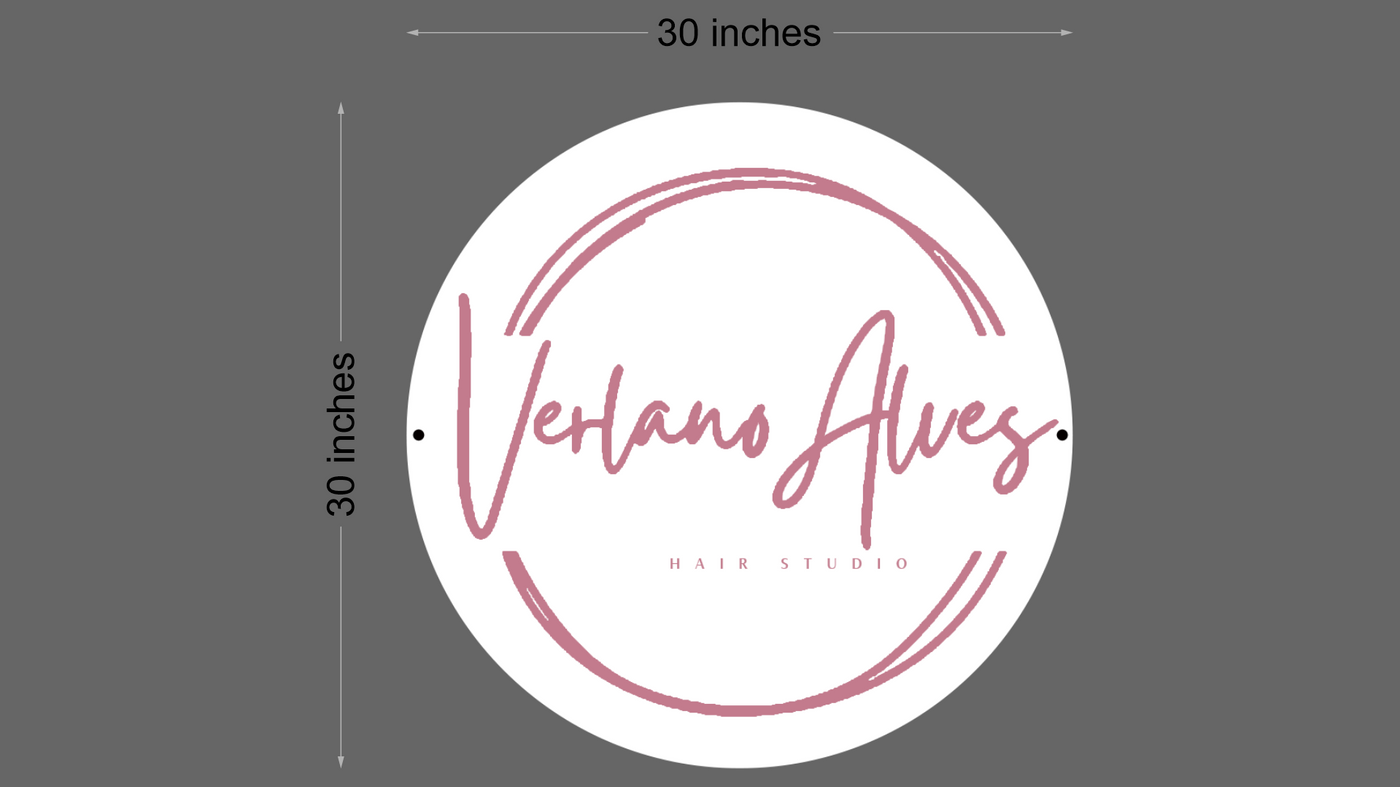 Neon acrylic for Verlano Alves
