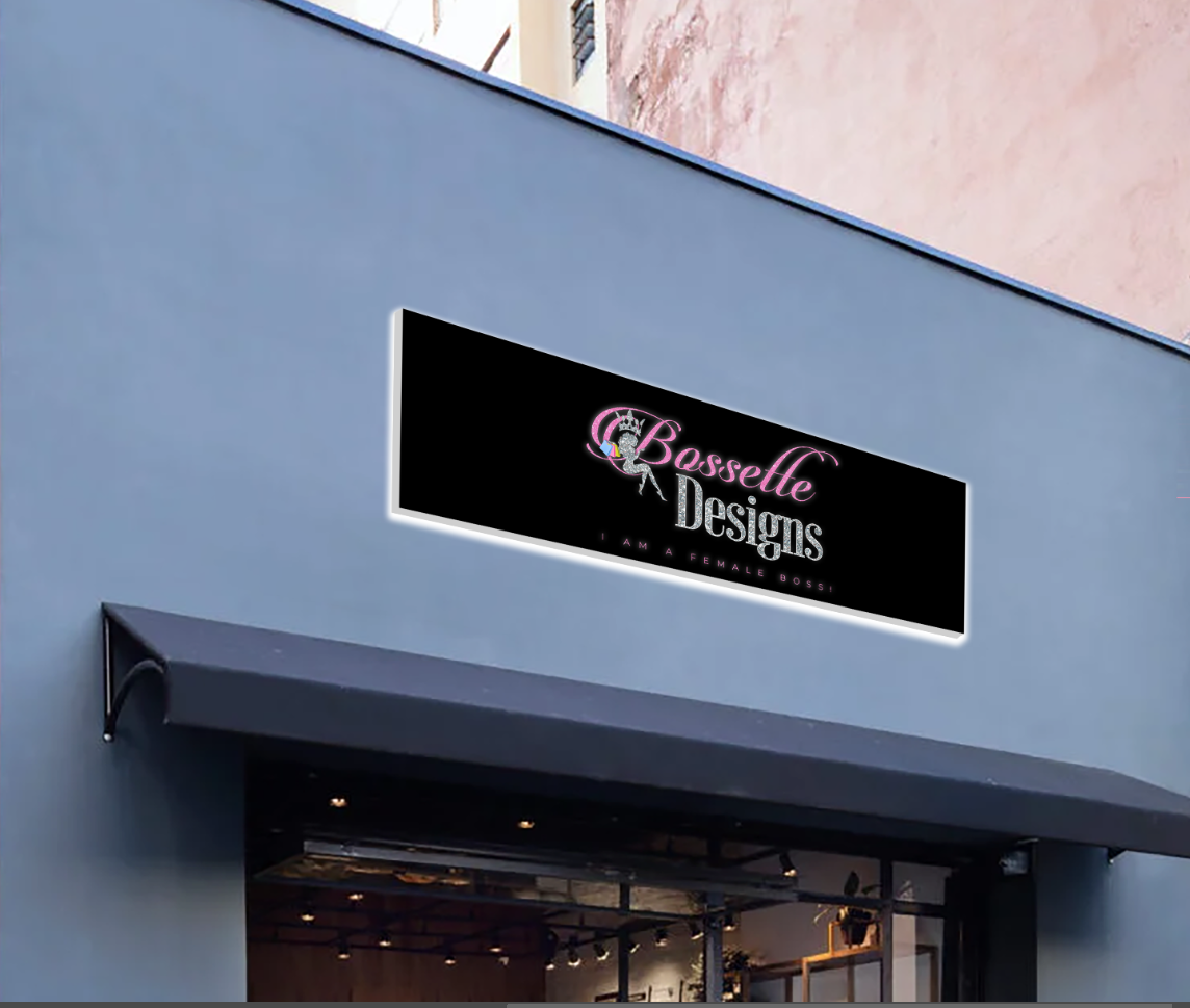 Light Box sign for Rasheedah heath