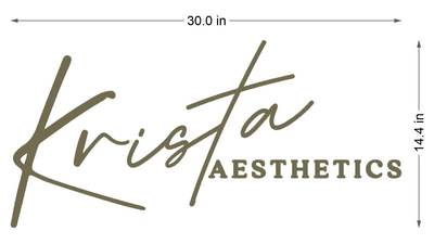business signage for Krista Wickers