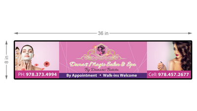 UV Acrylic Double-Lit sign for Damaris