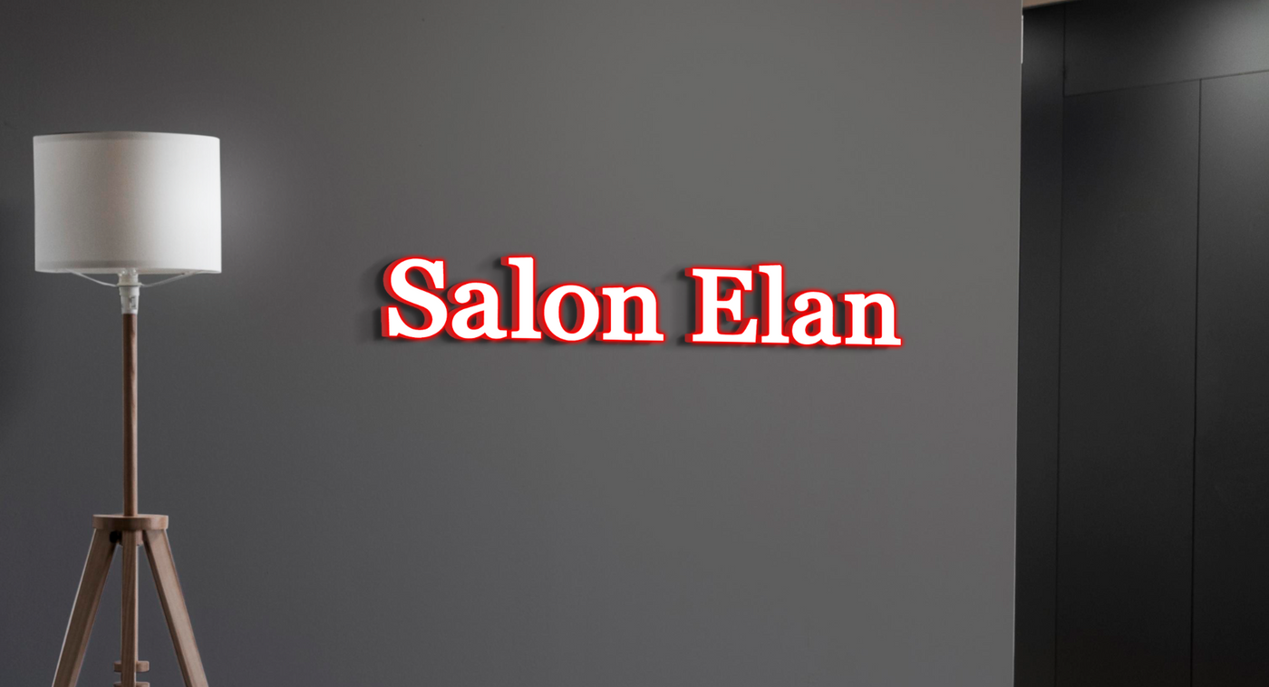 3d Acrylic Frontlit Sign for Christopher Allen