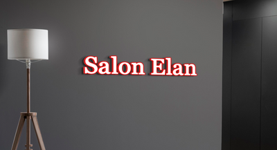 3d Acrylic Frontlit Sign for Christopher Allen