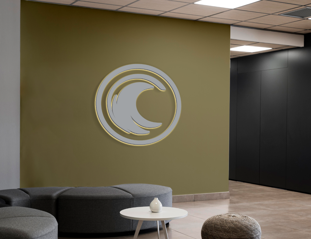 3D Metal Backlit sign for Adam Hostetter
