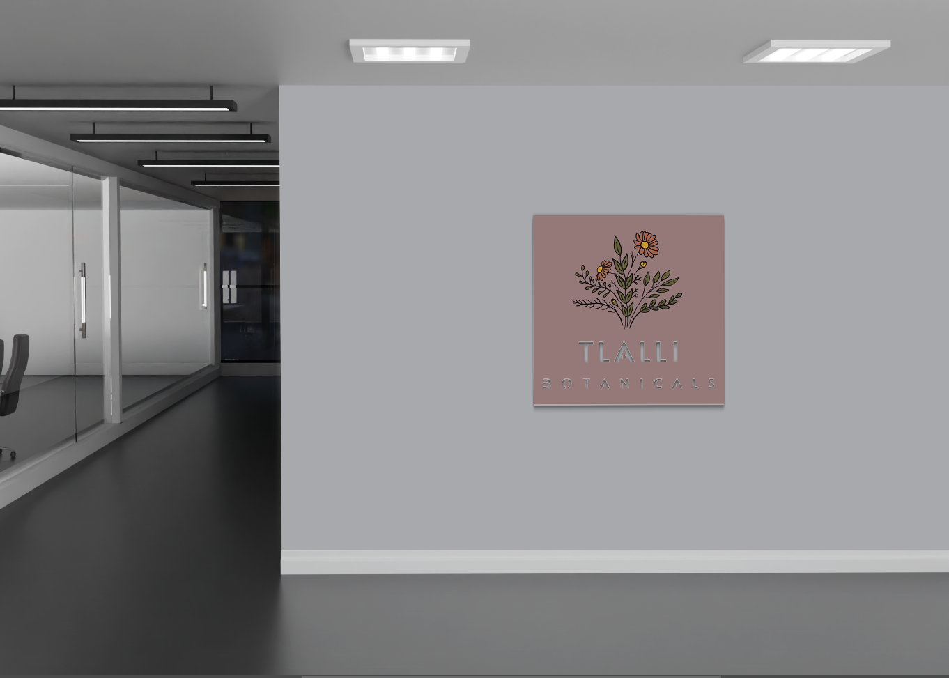 5mm UV Hollow Cut sign for Monica Garcia