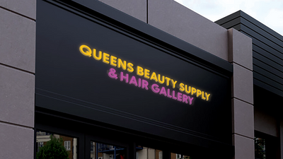 3D Acrylic Frontlit Sign for Tasha Blue