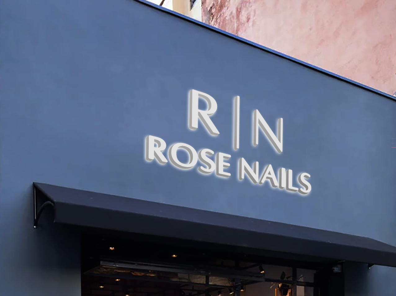 3D Metal Backlit sign for Rosie Do