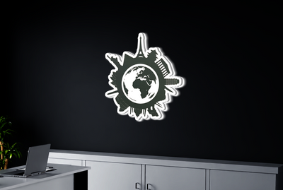 3D Metal Backlit sign for Maria Isaac