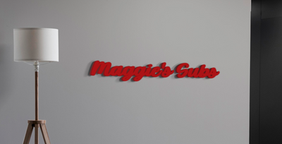 3D Acrylic Frontlit sign for Tom Thompson