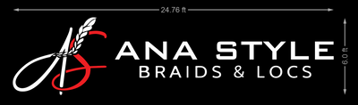 3D Acrylic frontlit Sign for Ana valdez