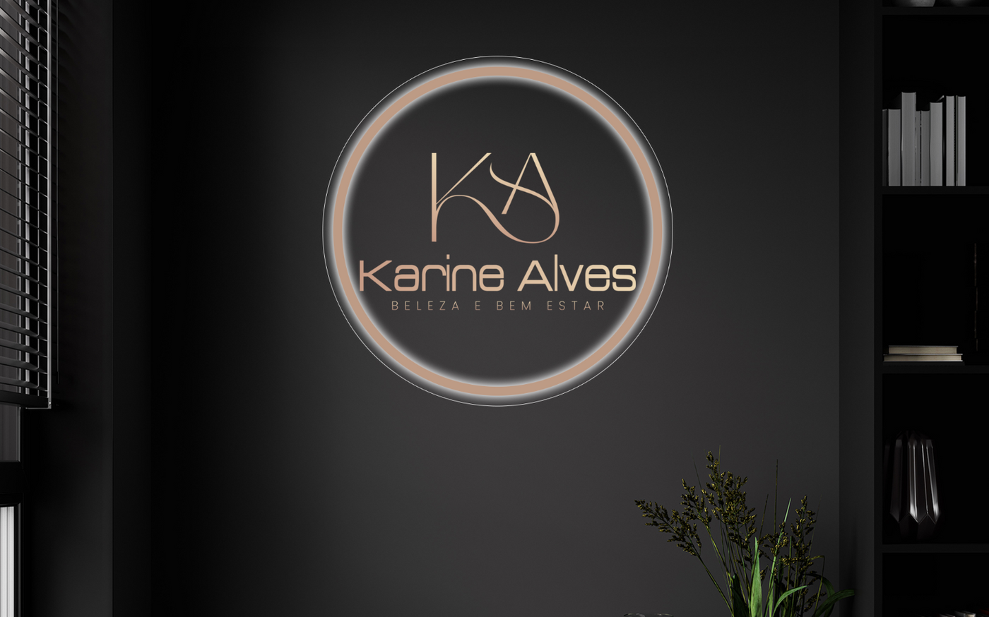 Neon Acrylic Sign for Karine Alves