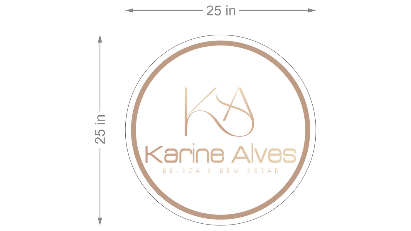Neon Acrylic Sign for Karine Alves