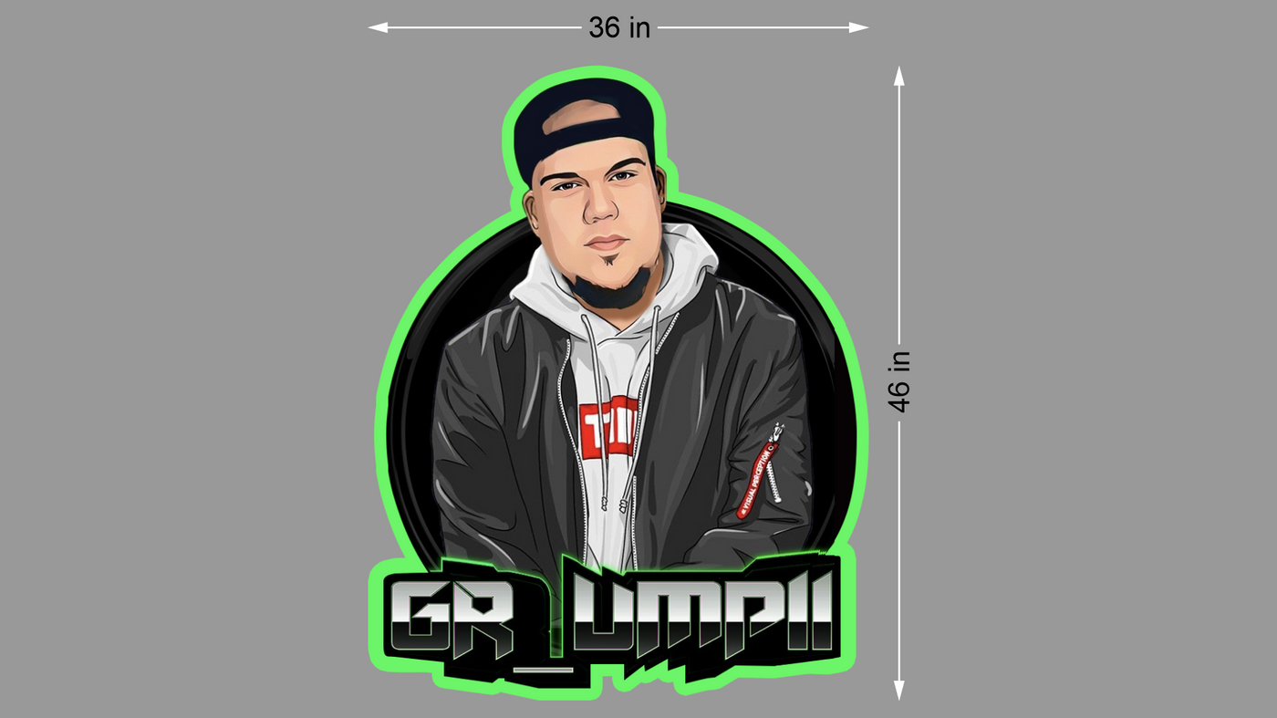 3d acrylic frontlit and backlit for Kyle Groncki