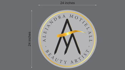 Neon Acrylic Sign for Alejandra Motielall