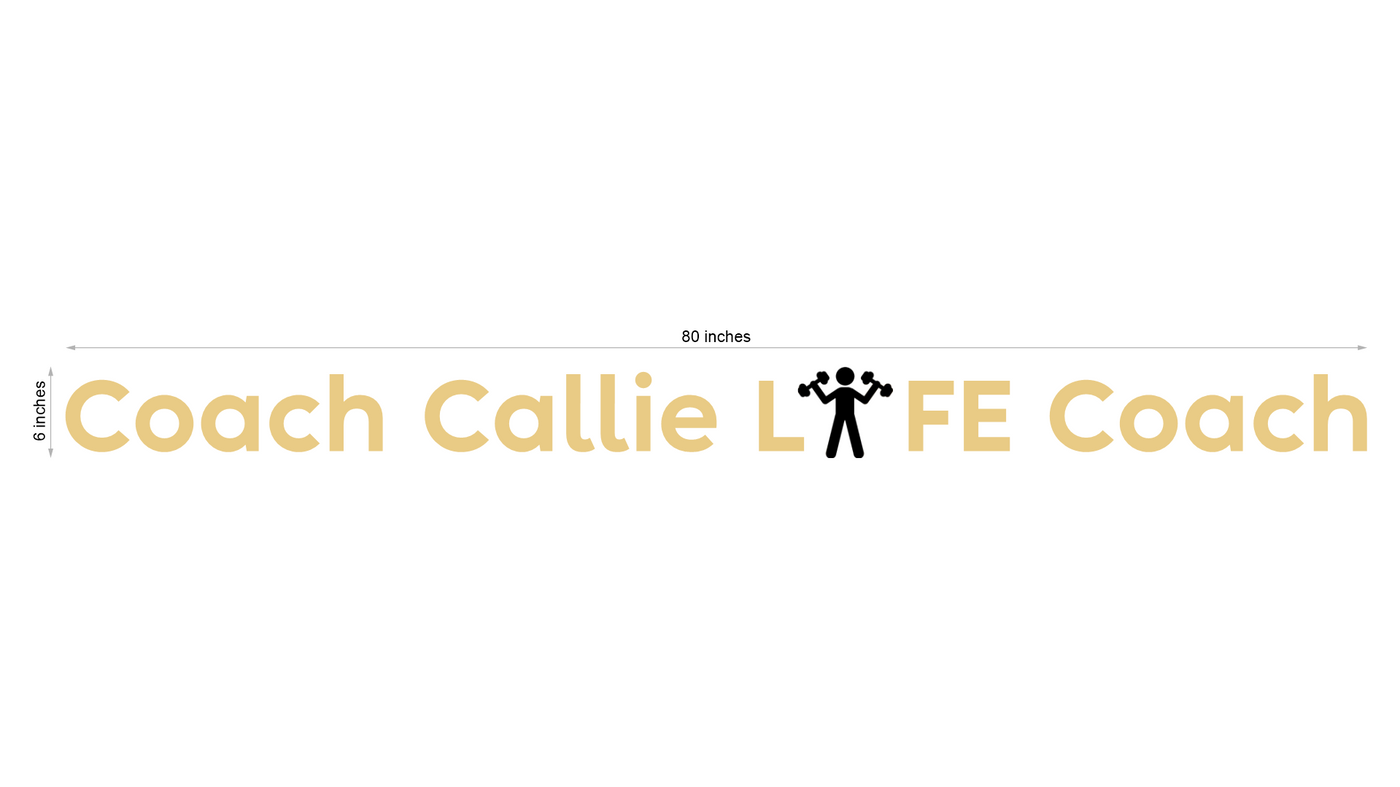 3D metal backlit sign for Callie Johnson
