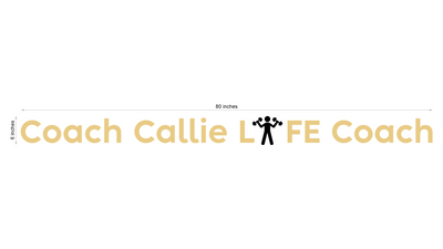 3D metal backlit sign for Callie Johnson