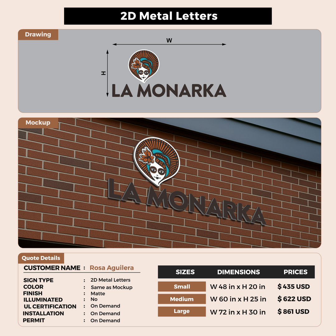CUSTOM MOCKUP SIGN FOR Rosa Aguilera
